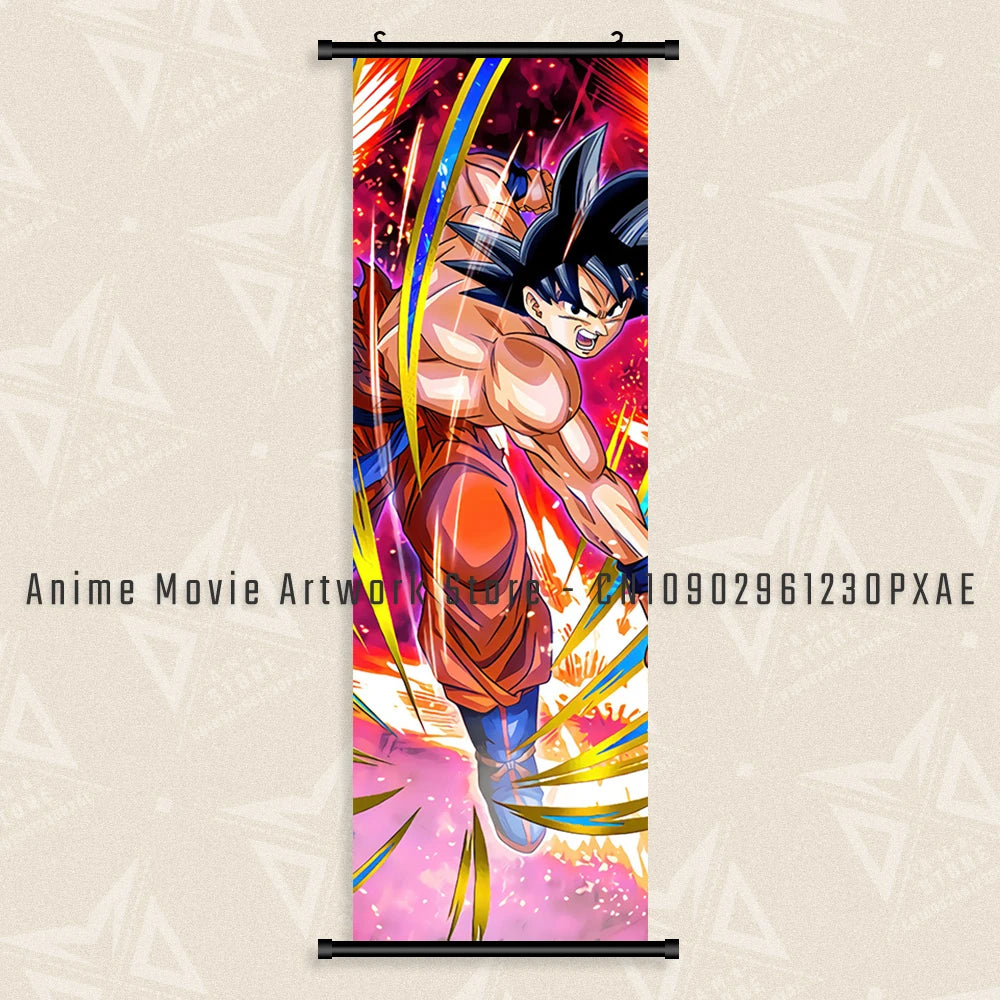Goku Black Dragon Ball Z Canvas Wall Scroll - Image 20