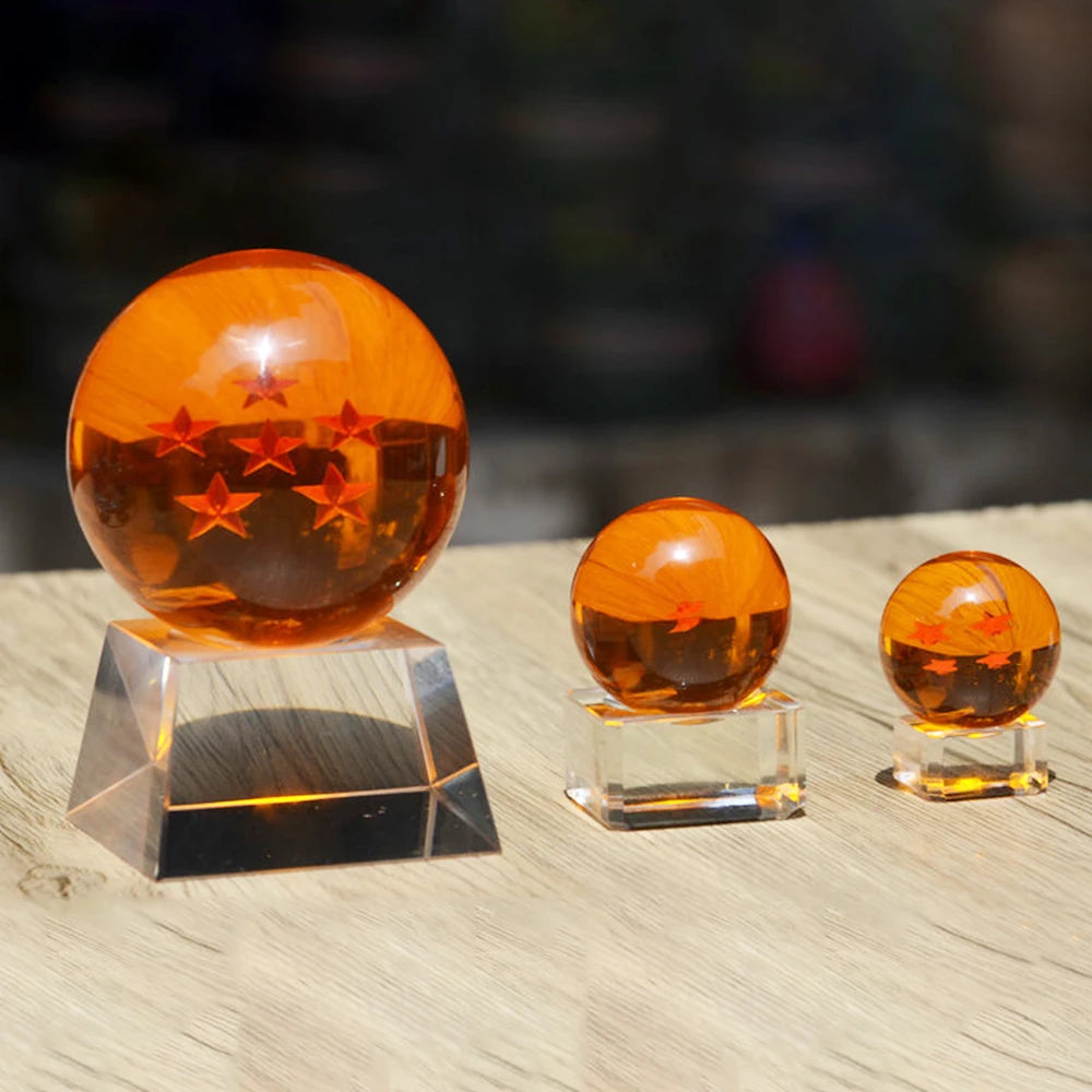 Large Dragon Ball Crystal Ball – Blue & Yellow - Image 2
