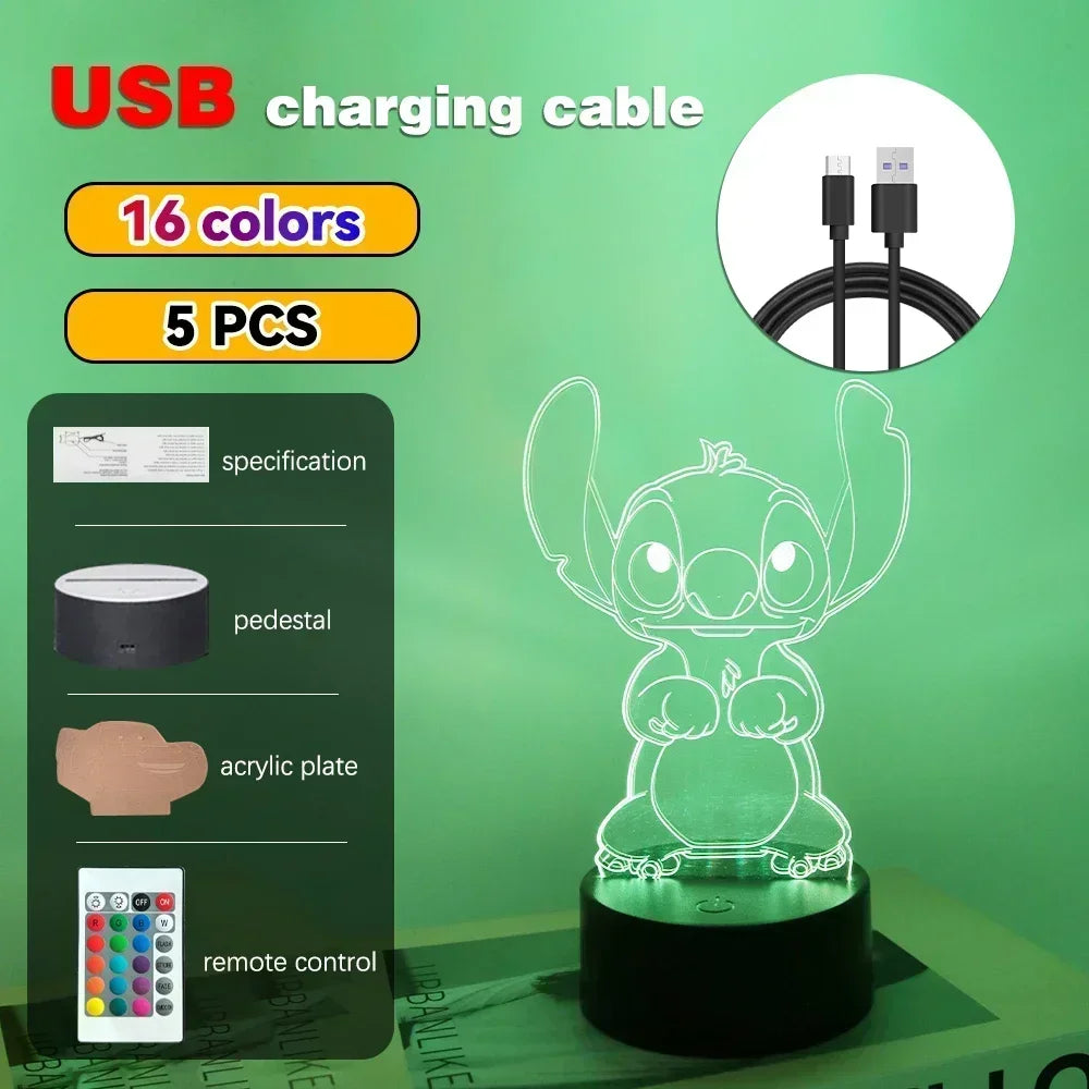 3D Illusion Stitch LED Night Light - Image 22