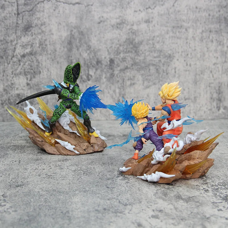 Son Goku Kamehameha vs. Cell Figure – Dragon Ball Z PVC Collectible Statue - Image 2