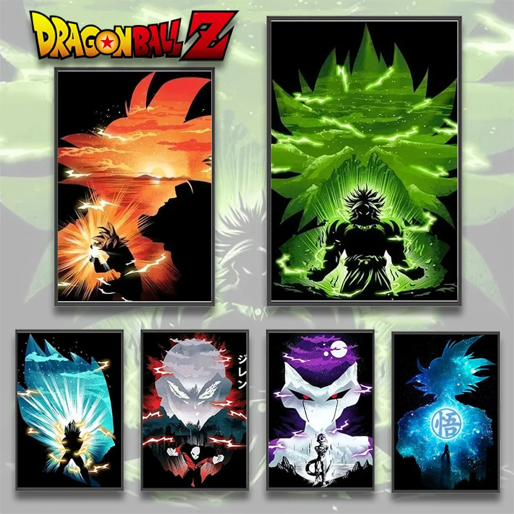 Poster – Gohan, Goku, Frieza, Vegeta Wall Art - Image 7