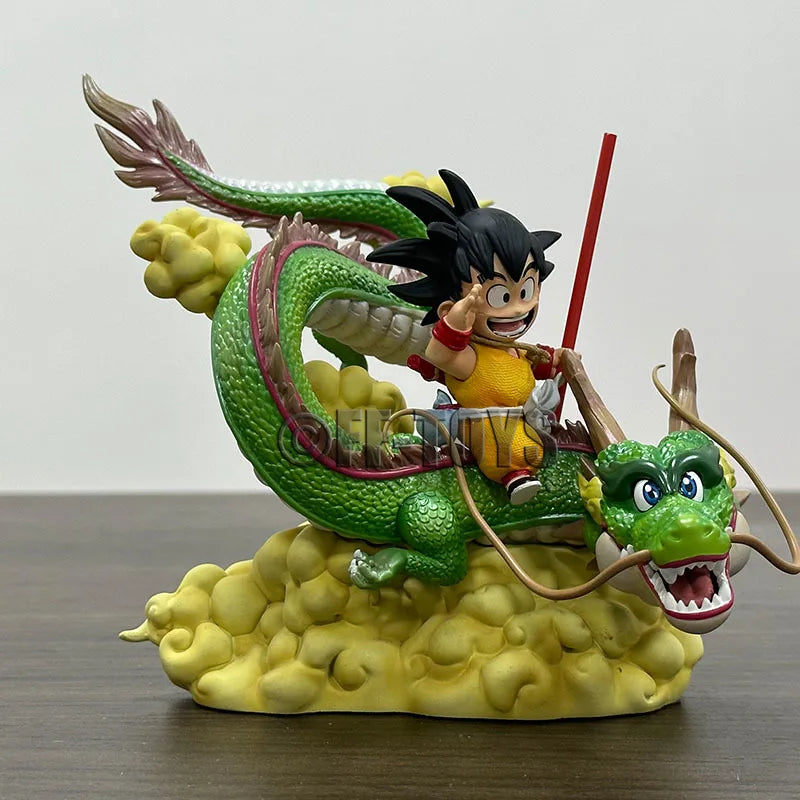 Son Goku with Shenron Action Figure – 14cm Dragon Ball PVC Statue Collectible - Image 2
