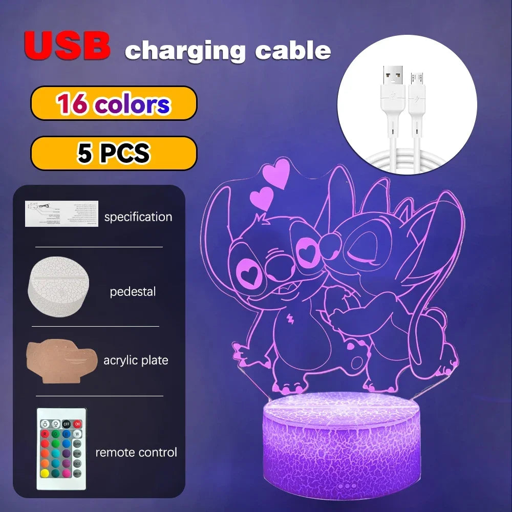 3D Illusion Stitch LED Night Light - Image 27