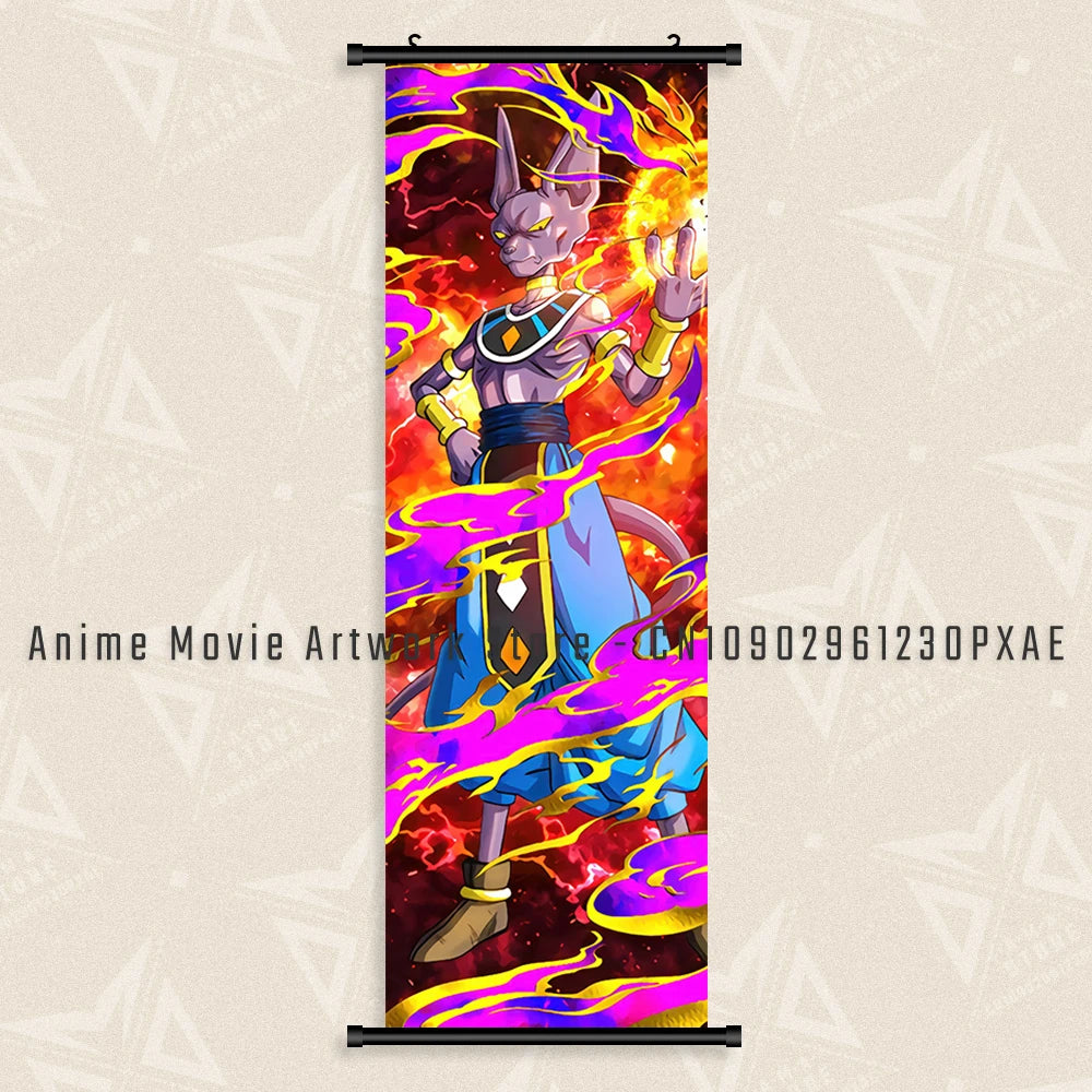 Goku Black Dragon Ball Z Canvas Wall Scroll - Image 45