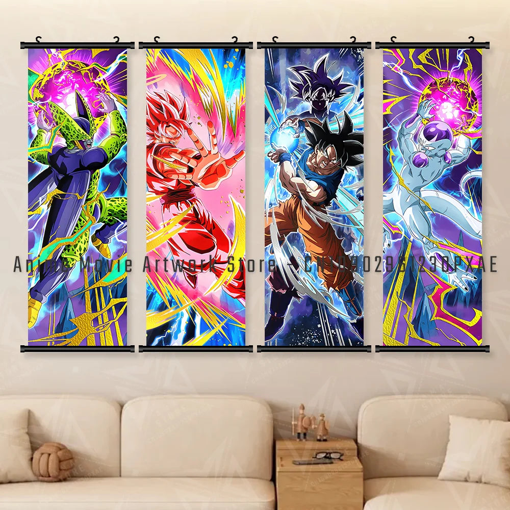 Goku Black Dragon Ball Z Canvas Wall Scroll - Image 2