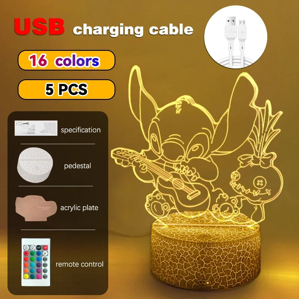 3D Illusion Stitch LED Night Light - Image 24