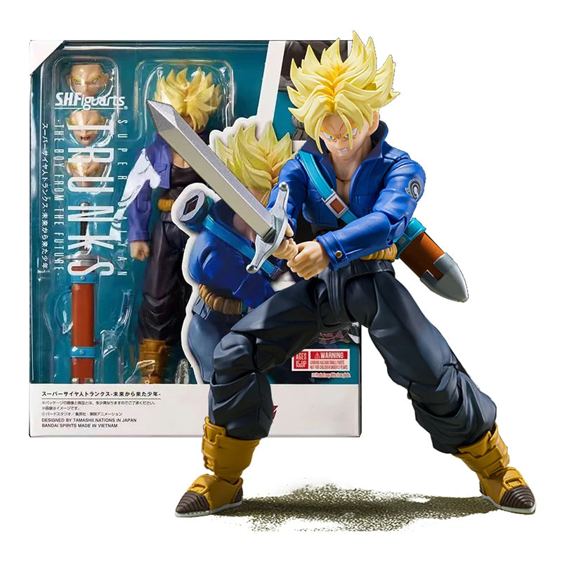 Anime Dragon Ball Z Figures SHF Super Saiyan Trunks Action Figure