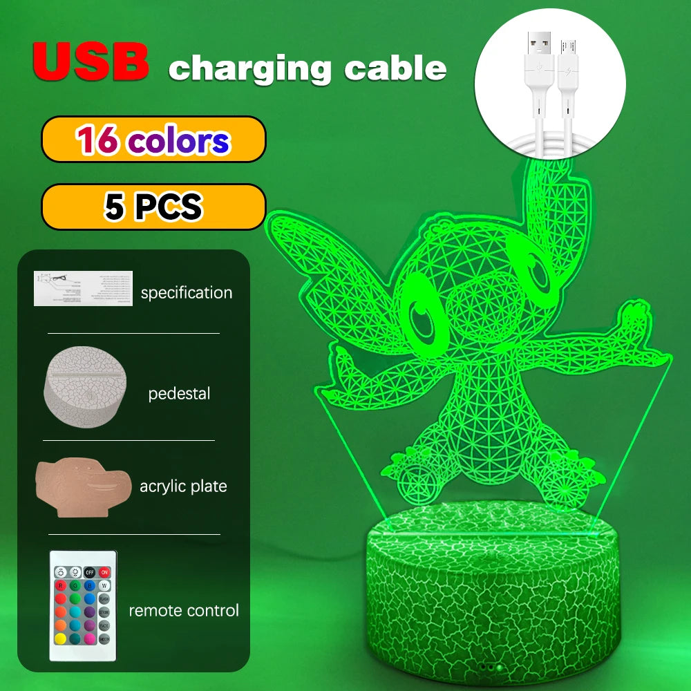 3D Illusion Stitch LED Night Light - Image 9