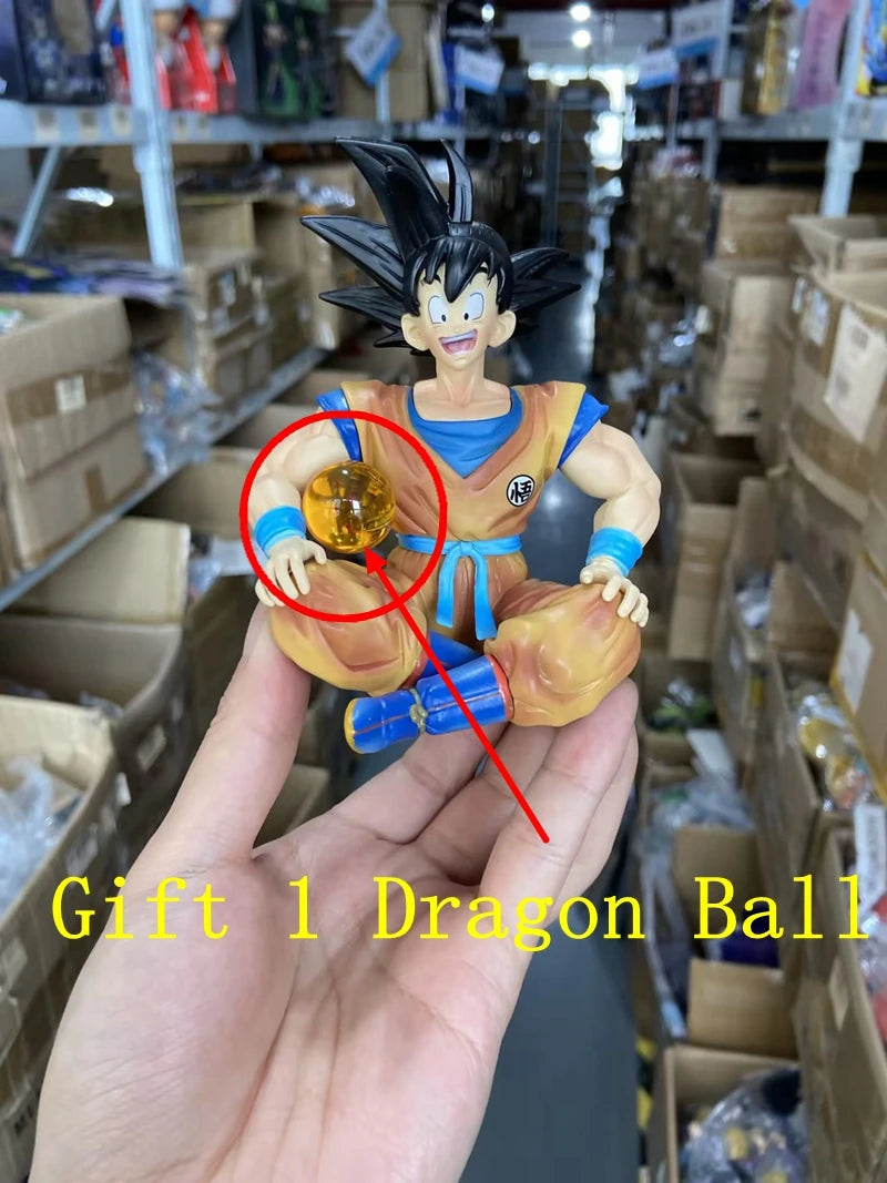 Bandai Dragon Ball Z Son Goku Super Saiyan Sitting Position Figure – Perfect for Fans Collectors - Image 3