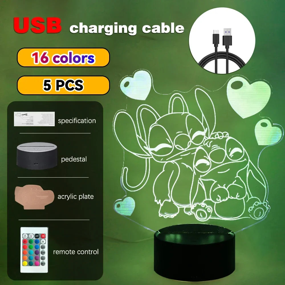 3D Illusion Stitch LED Night Light - Image 14