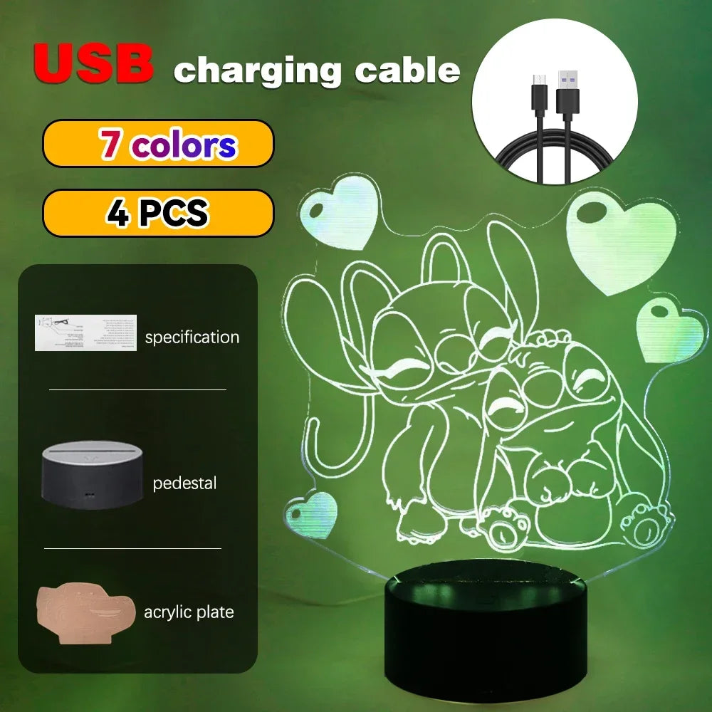 3D Illusion Stitch LED Night Light - Image 7