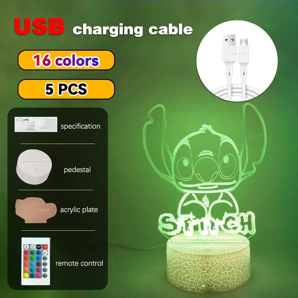 3D Illusion Stitch LED Night Light - Image 29