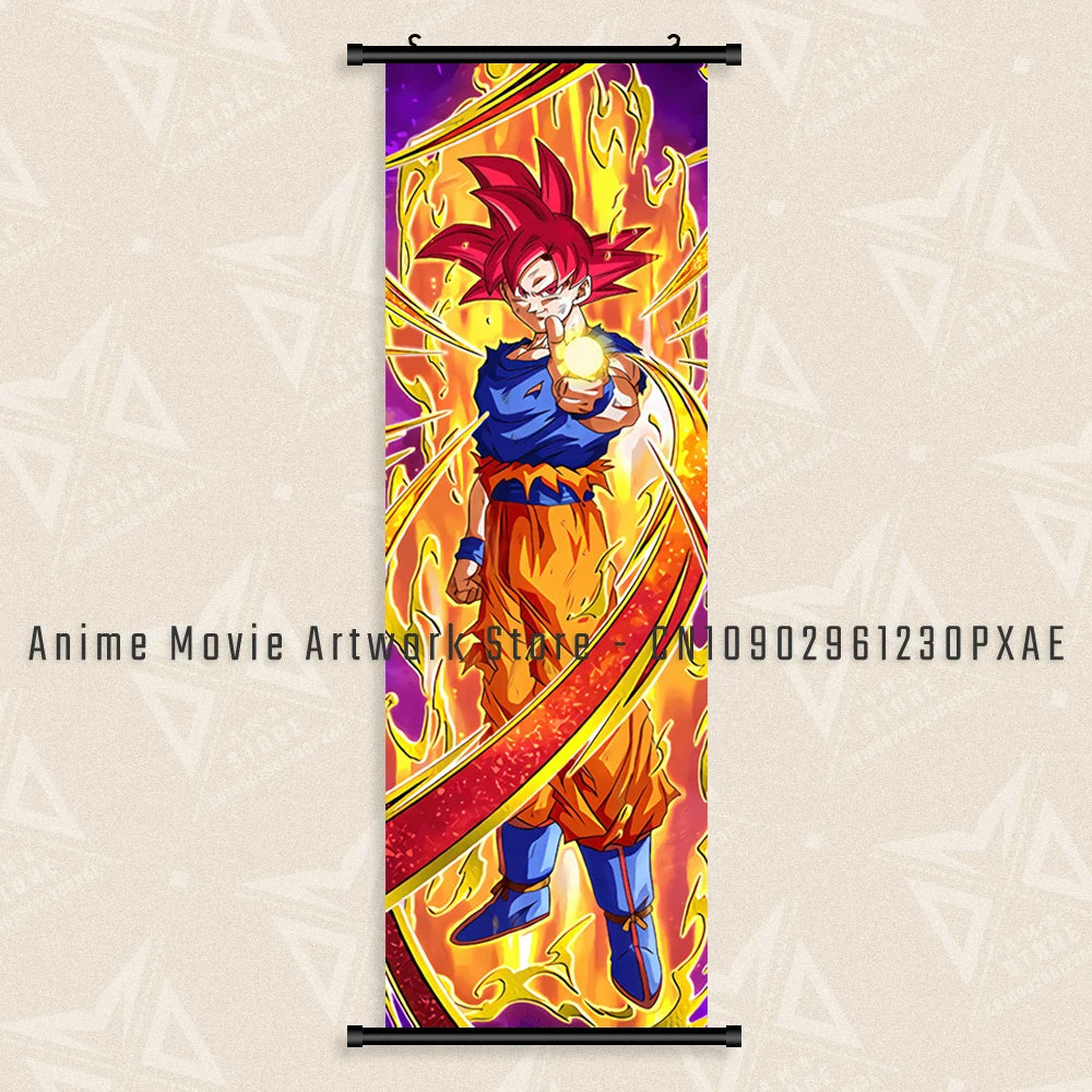 Goku Black Dragon Ball Z Canvas Wall Scroll - Image 41