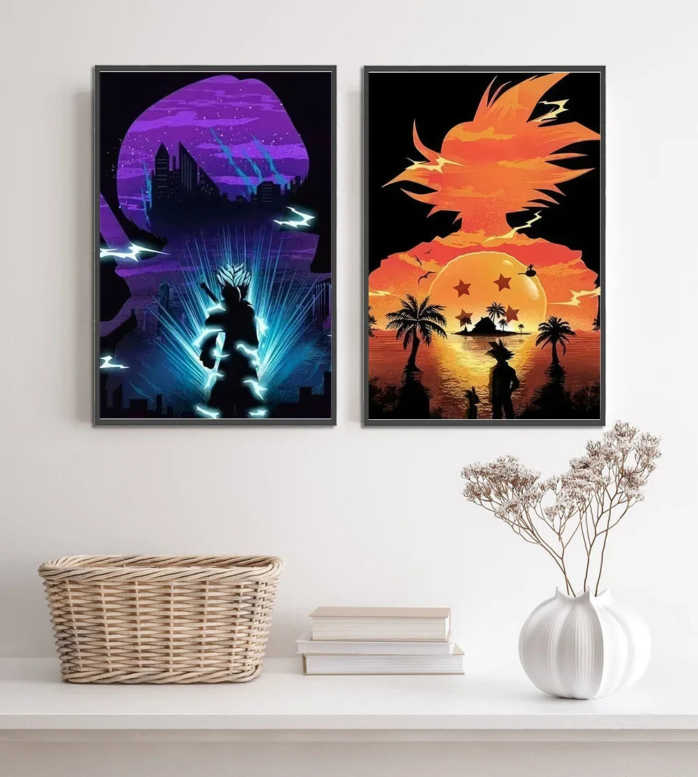Poster – Gohan, Goku, Frieza, Vegeta Wall Art - Image 2