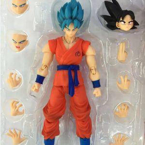 Dragon Ball Super Saiyan Blue Hair Son Goku Action Figure – SHF Model Toy